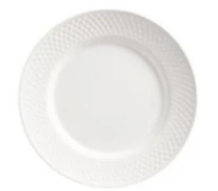 Prato Branco Relevo Raso 29 Cm