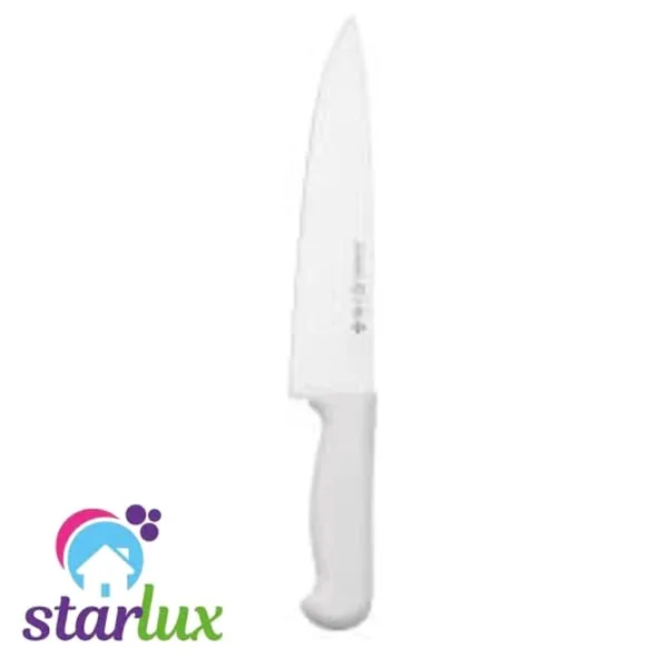 Faca Starlux Cozinha 6 Cabo Plastico Branco