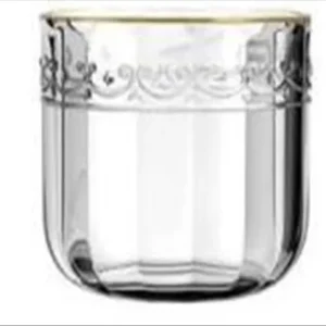 Vaso Mek Paris Fio De Ouro 13x14cm