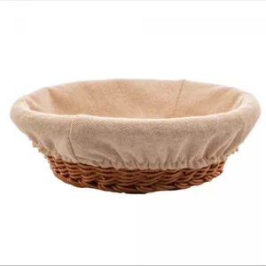 Cesta Lyor Red Rattan Plastico C/forro Em Tecido