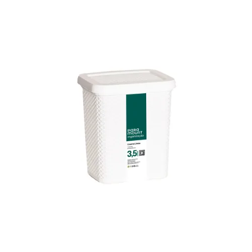 Lixeira Paramount Linea 3.5l Branca