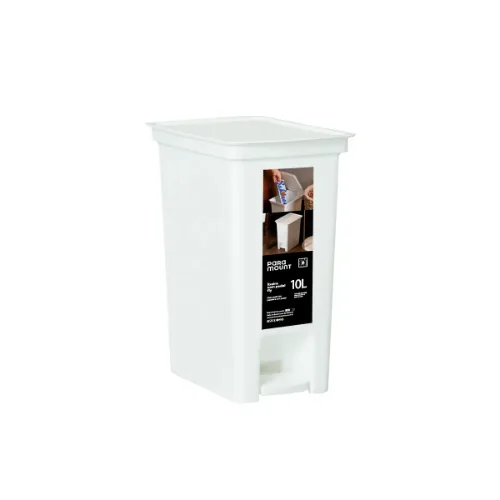 Lixeira Paramount C/pedal Fly 10lts Branca