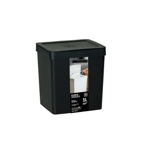 Lixeira Paramount Pia Fly 5.0lts Preta
