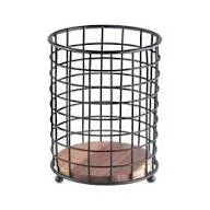 Porta Mimo Utensilios Acacia Iron 10120