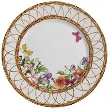Prato Alleanza Flores Rattan  Prato Raso 29 Cm