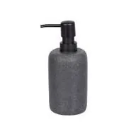 Porta Sabonete Liquido Lines 7cm X 17cm Preto Cera