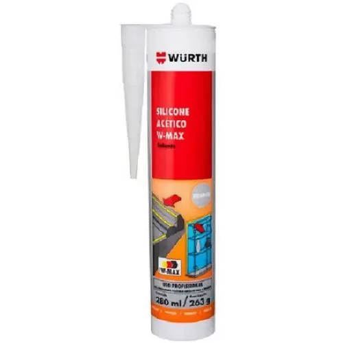 Silicone Wurth Acet. Branco W-max 280ml