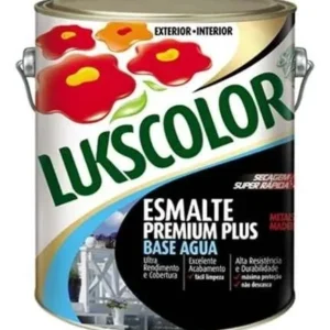Esmalte Lukscolor Base D'agua Fosco Bco 3600ml