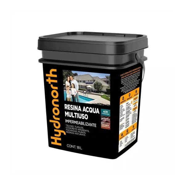 Resina Hydronorth Acqua Incolor Fosco 18lt