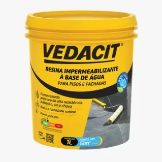 Resina Vedacit  Imper Base Agua Pt 900ml
