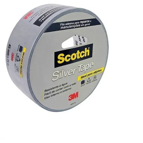 Fita 3m Silver Tape 45mm X 25m