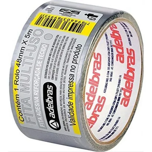 Fita Adelbras Silver Tape 5m 48mm Prata