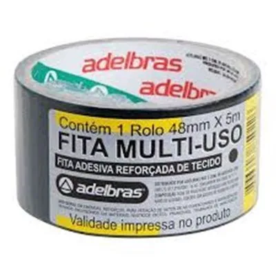Fita Adelbras Silver Tape 5m 48mm Pto