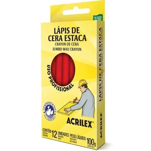 Giz Acrilex Cera C/12