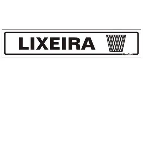 Placa Sinalize 200bq Lixeira