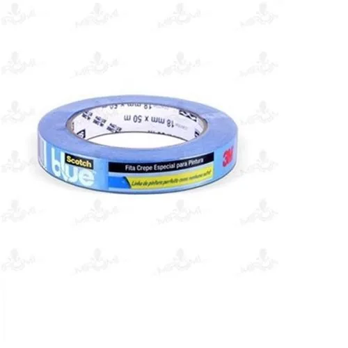 Fita Crepe 3m 2090-ep 18mm X 50m Azul