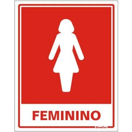 Placa Sinalize 220ac Sanitario Feminino