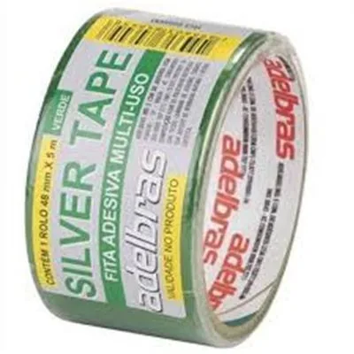 Fita Adelbras Silver Tape 5m 48mm Verde