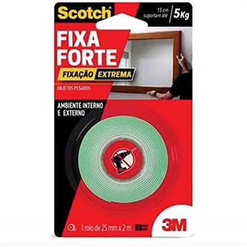Fita 3m Scotch Fixa Forte Extrema 24mm X 2mt
