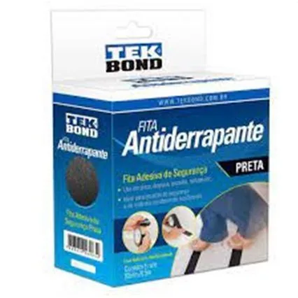 Fita Tekbond Antiderrapante 50mm X 5mt Preta