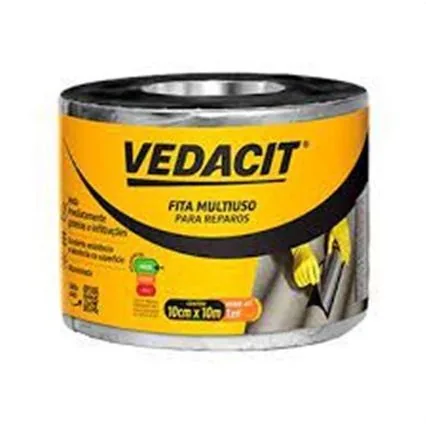 Fita Vedacit Mult-uso Alto Adesiva 10cm