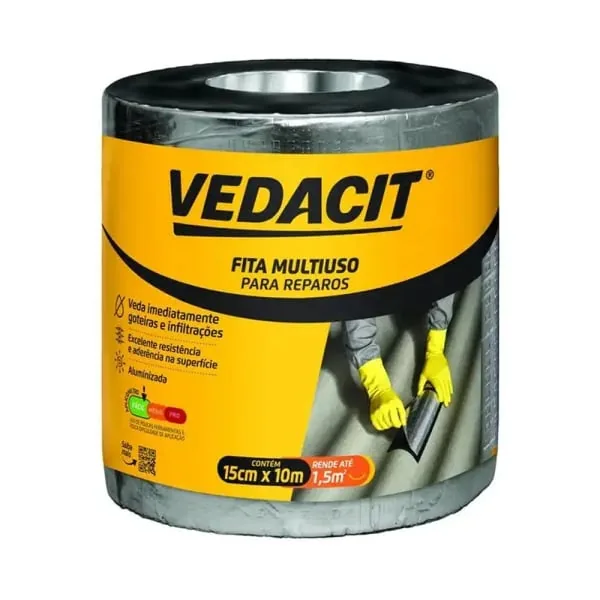 Fita Vedacit Mult-uso Alto Adesiva 15cm