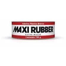 Massa Maxi Rubber Plastica Branca 400g