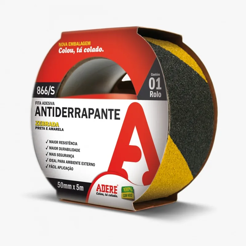 Fita Adere Antiderrapante Pt/am 50mm Xe 866s