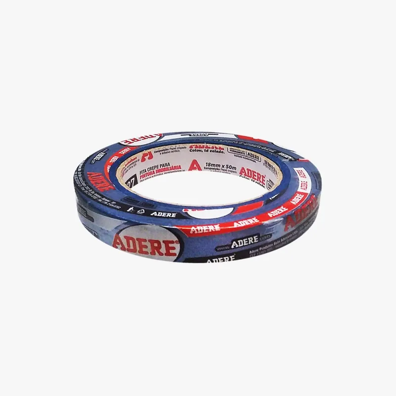 Fita Crepe Adere Az  Pintura Imob. 18mmx50m