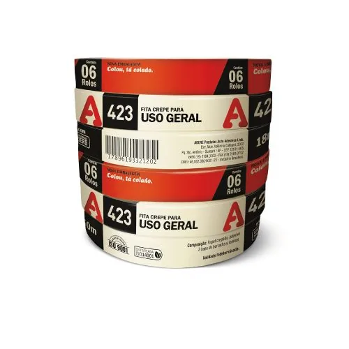 Fita Crepe Adere Uso Geral 18mmx50m