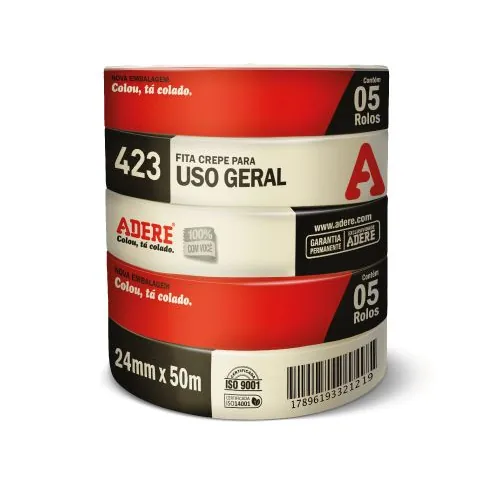 Fita Crepe Adere Uso Geral 24mmx50m