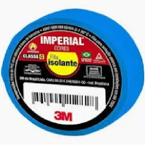 Fita Isolante 3m 18mm X 10m Azul