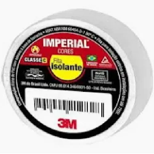 Fita Isolante 3m 18mm X 10m Branco