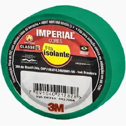 Fita Isolante 3m 18mm X 10m Verde