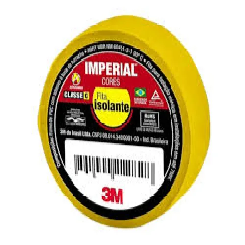 Fita Isolante 3m 18mm X 10m Amarelo