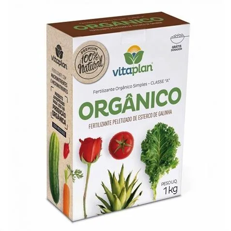Fertilizante Vitaplan Organico Simp Classe A 1kg