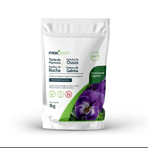 Maxgreen Mamona+osso+esterco+fosfato 8x1kg Fardo S