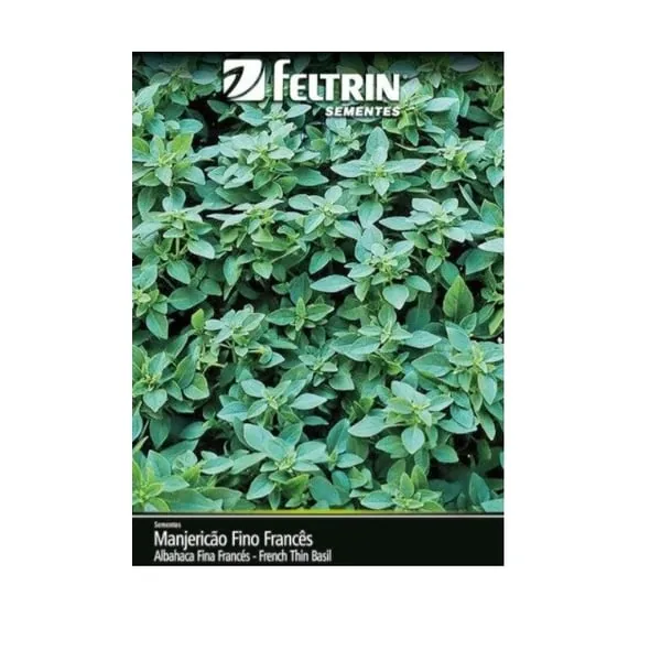 Semente Feltrin Manjericao Verde Fino Frances Novo