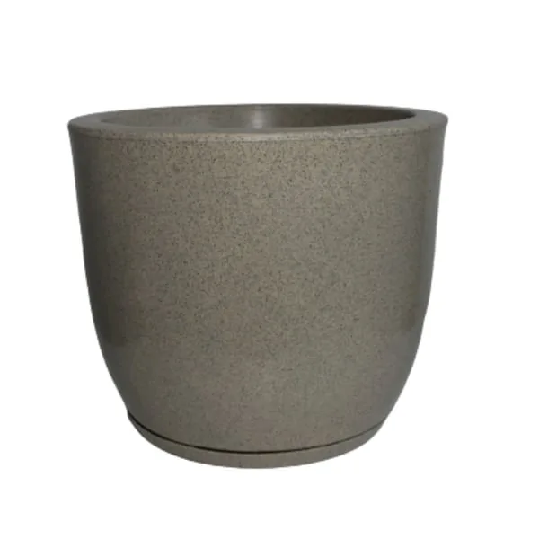 Vaso Minarte Red Bojo 1 Cimento C/ Prato