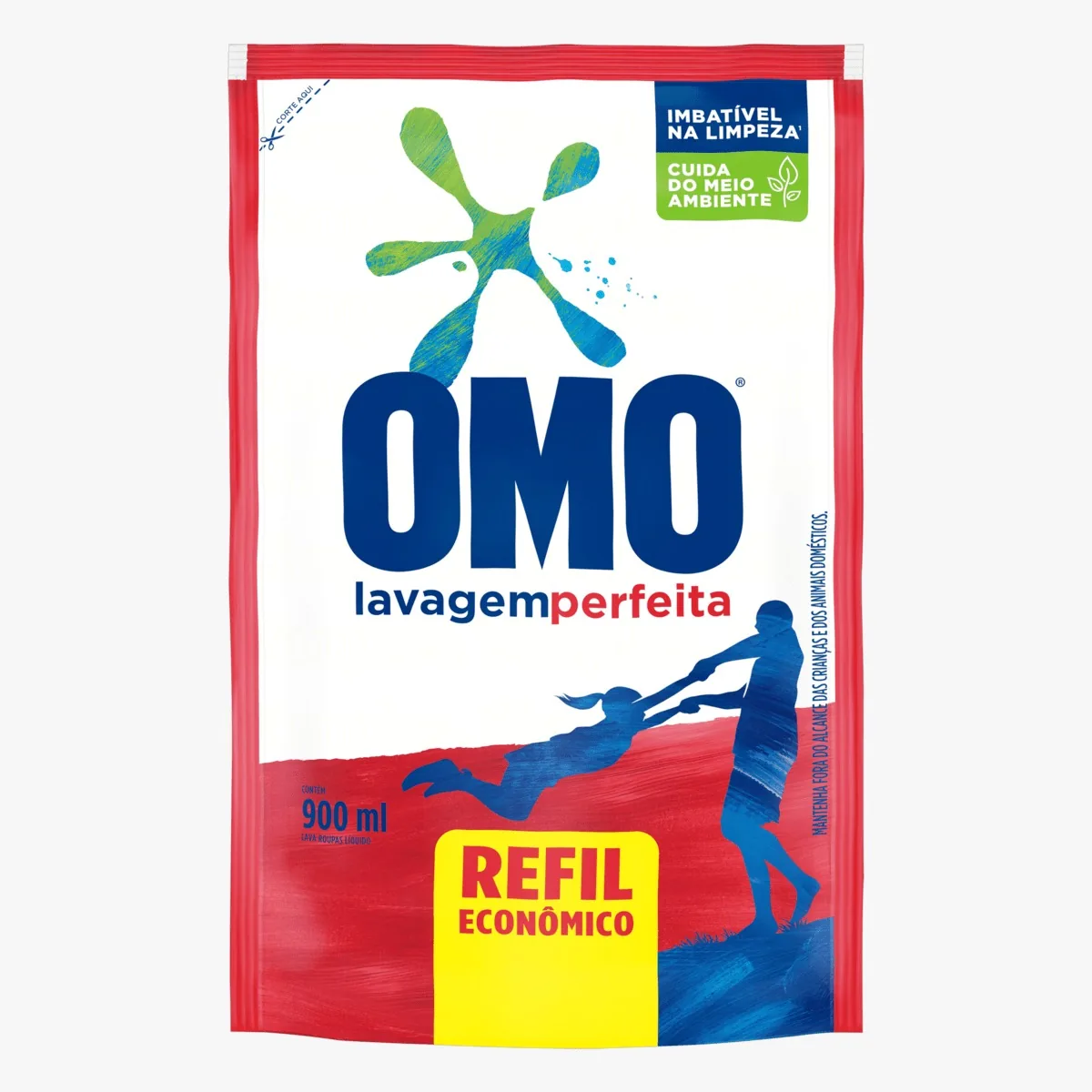 Lava Roupas Omo Liq Lavagem Perfeita 900ml