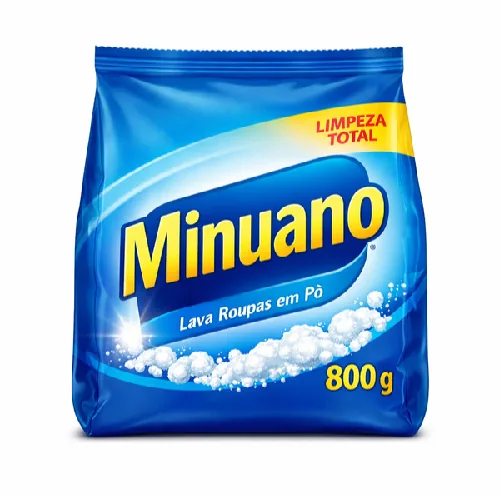 Lava Roupas Minuano Po Azul 800g