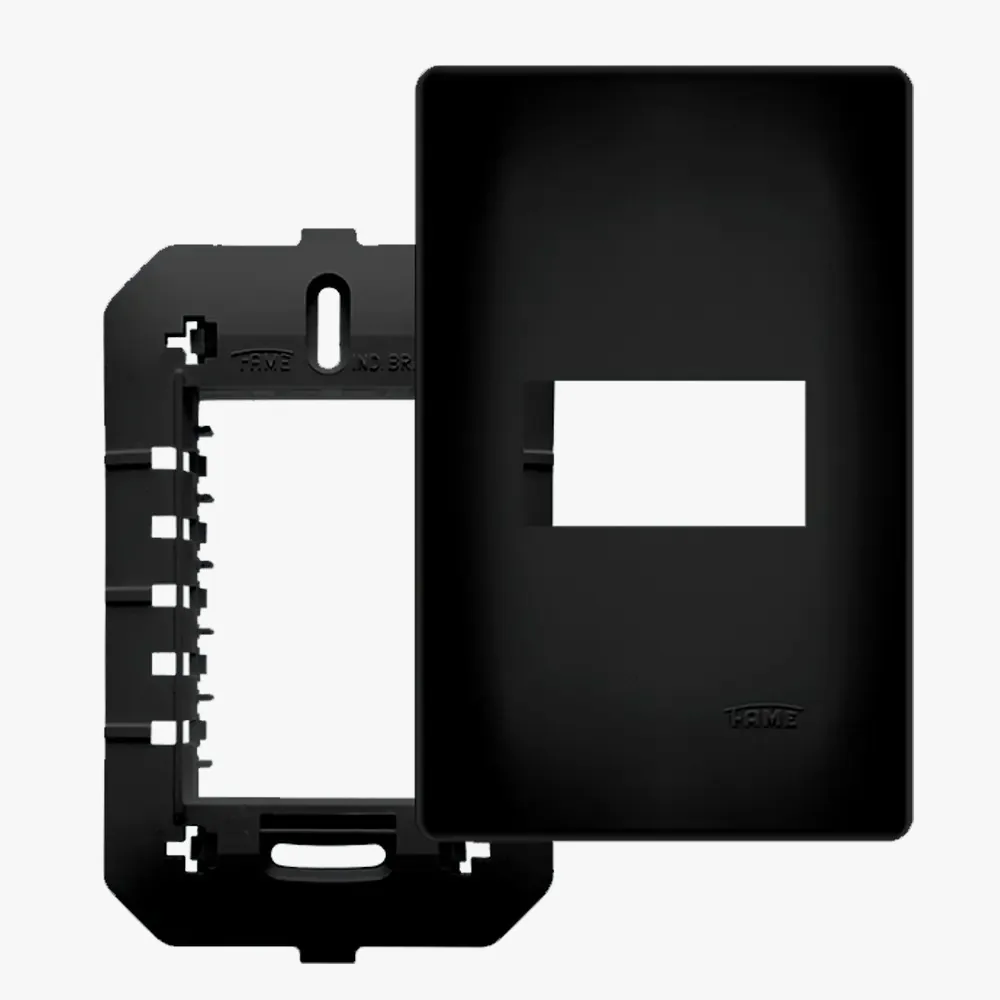 Habitat Fame Placa 4 X 2 Preta 01 Mod C/sup 4071