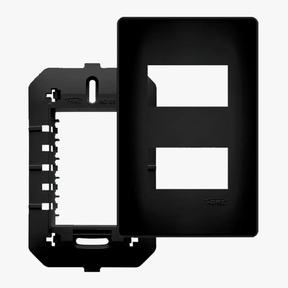 Habitat Fame Placa 4x2 Preta 2 Mod Dist C/sup 4073