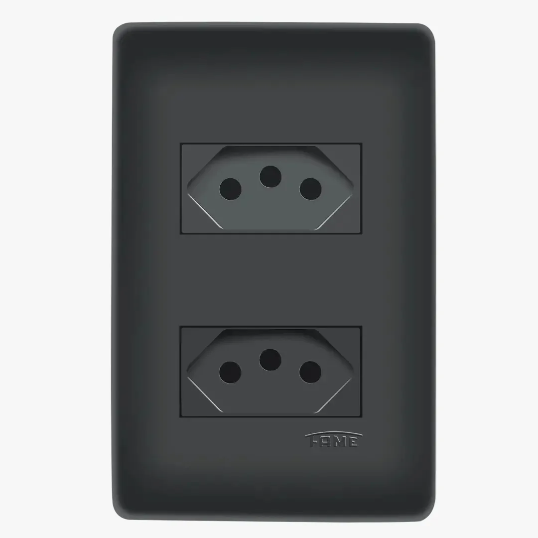 Habitat Fame 2tomadas Pt 2p+t Dist 20a/250v 4058