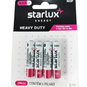 Pilha Starlux Energy Comum Palito Aaa4 C/4