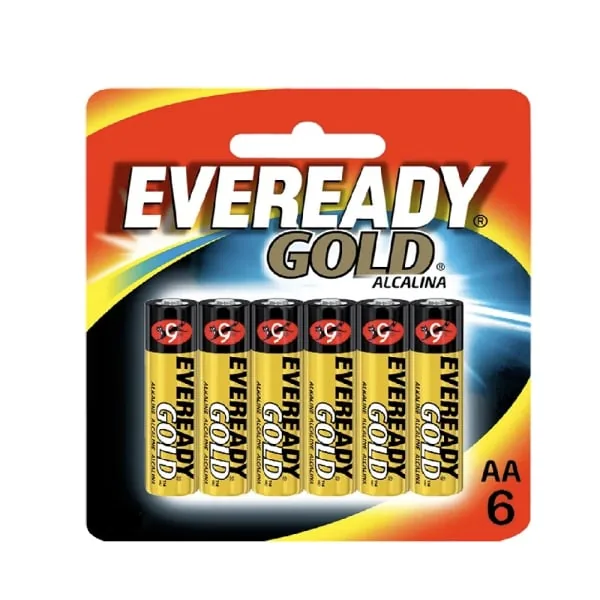 Pilha Eveready Alcalina Gold Aa6