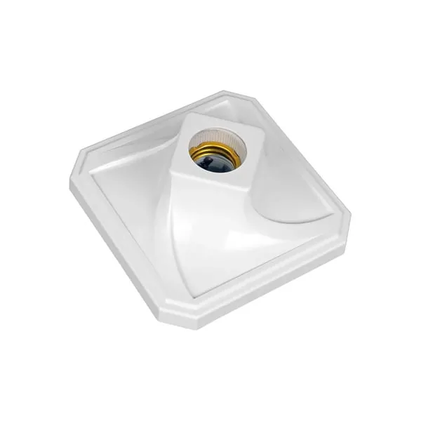 Plafonier Kin Ligth Quad C/ Soquete E-27 Porc Br