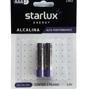 Pilha Starlux Energy Alcalina Palito Aaa2 1x2