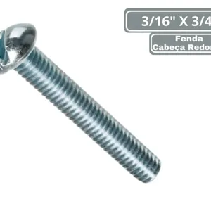 Parafuso Ciser Maquina Redondo 3/16 X 4