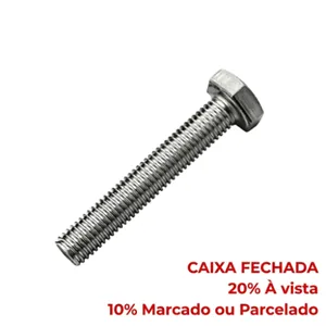 Parafuso Nutinox Inox Sext 3/16 X 1/2